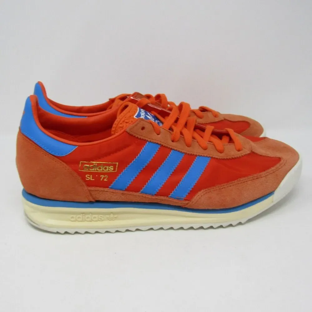 Adidas SL 72 Mens US 11.5 UK 11 EU 46 Orange Blue Retro Running Shoes Sneakers